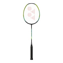 Yonex Badmintonschläger Nanoflare 001 Clear (grifflastig, flexibel) schwarz/grün - besaitet -